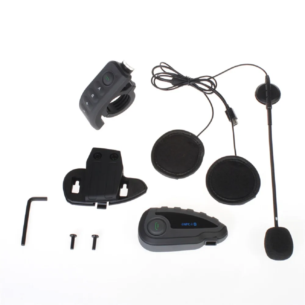 Высокое качество Велоспорт Полный дуплекс Bluetooth рация 5 Человек мотоцикл Bluetooth шлем наушники гарнитура с FM радио V8