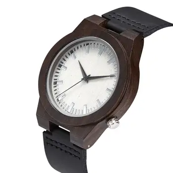 

Fashion Wooden Watch Men Casual Round Dial Resin Band No Number Analog Quartz WristWatch reloj hombre montre homme часы мужские