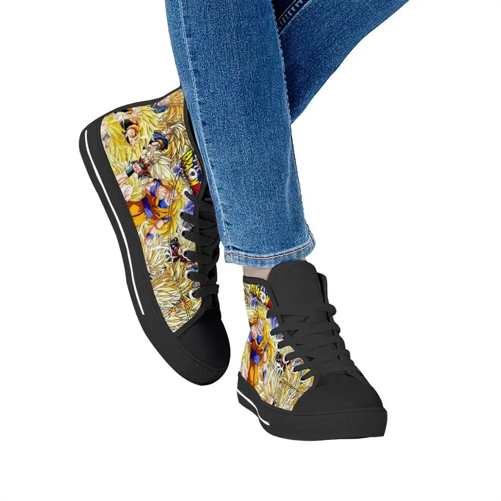 

The New Cartoon Anime Dragon Ball Shoes 18th Vegeta shoes Men High Top Canvas Shoes Super Saiyan Blue Goku Man Vulcanize Sneaker