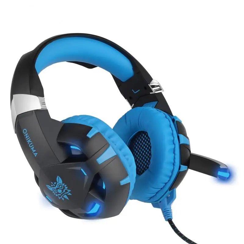 Новинка ONIKUMA K2 PS4 игровая гарнитура casque PC стерео наушники с гарнитурой с микрофоном светодиодный фонарь для ноутбука планшета