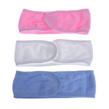 Billig 1PC Frauen Einstellbare Make-Up Frottee Haar Wrap Kopf Band Weichen Einstellbare Salon SPA Gesichts Stirnband Hairband Haar Zubehör