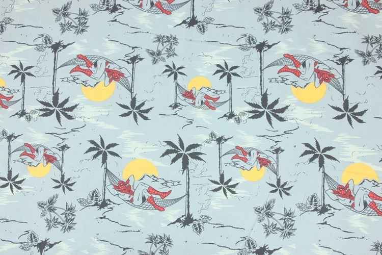 140*50 см мультфильм каникулы Мстители паук хлопчатобумажная ткань для маленьких мальчиков рубашка юбка Diy ручной работы ремесло постельные принадлежности домашний кошелек из ткани одеяло