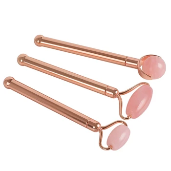 

Natural Rose Quartz Face Roller Massage Board for Anti Wrinkle Reduce Puffiness Beauty Massager