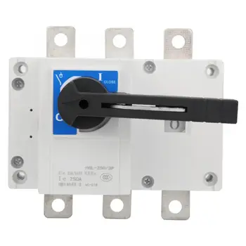 

1 Set Load Isolation Switch Copper-Silver-Plated Alloy Contact HGL-250A 250/3P 250/4P high quality