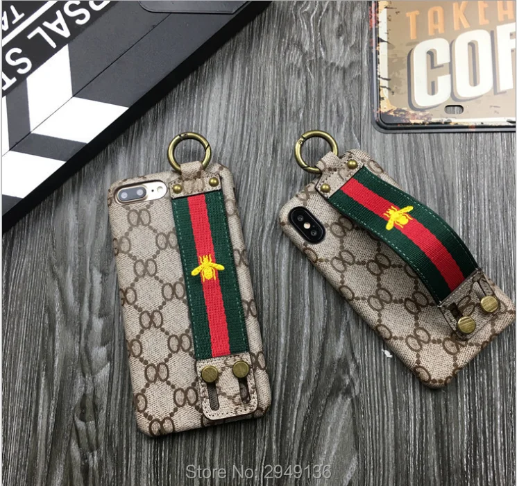 

For Apple 8plus mobile phone shell wrist iPhoneXsMax protective shell XR luxury bracket Xs protective cover