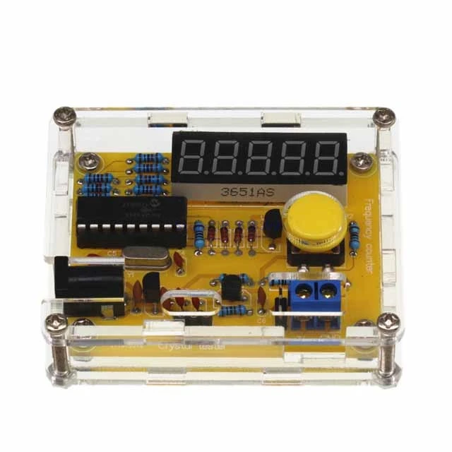 

A6-- DIY Kits Oscillator Tester Frequency Counter Tester With Housing Kit acrylic case box