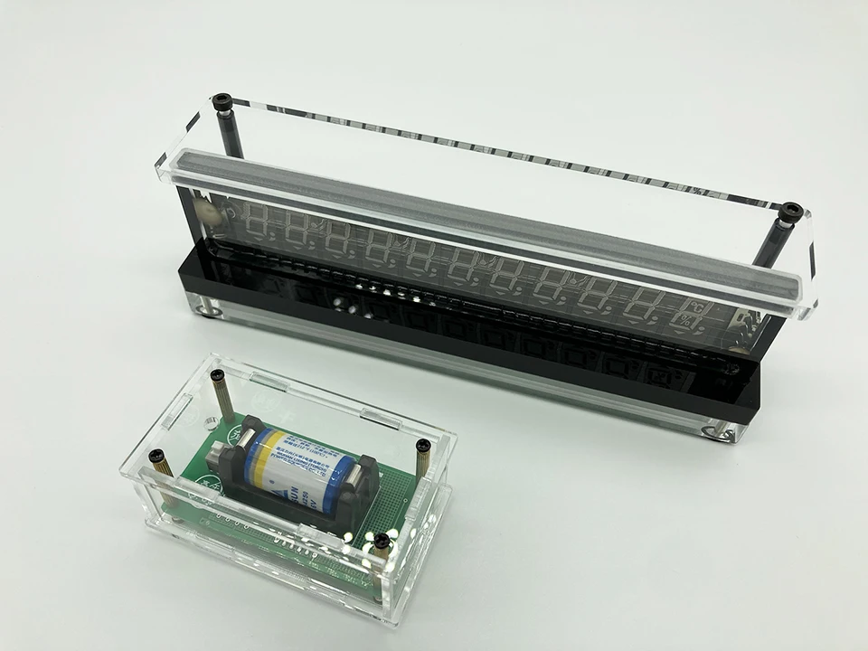 Relógio vfd transparente, tela vfd ds3231, módulo