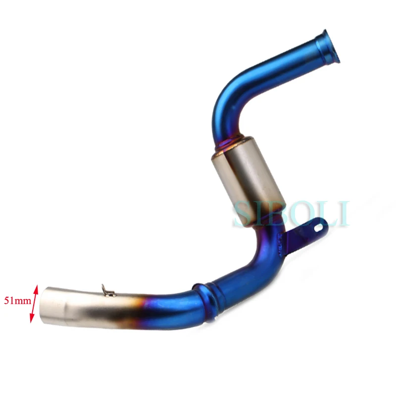 Для KTM DUKE 390 250 125 Duke RC390 125 мотоцикл выхлопной полный системы с Akrapovic глушитель выхлопных газов - Цвет: Header Pipe 51mm