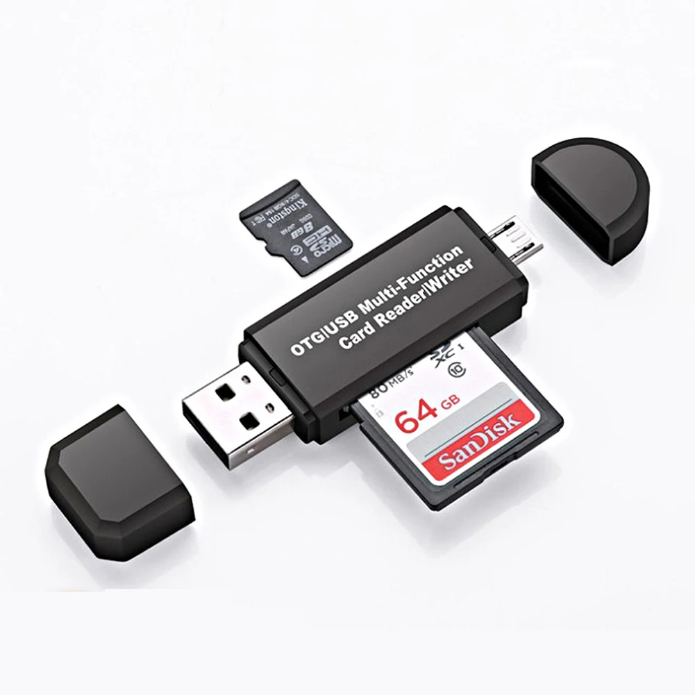 ILEPO 2 In 1 USB C Card Reader Type C OTG Flash Drive Cardreader