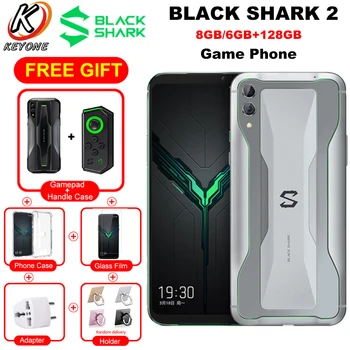 

Game Phone Global Version Xiaomi Black Shark 2 MobilePhone Dual SIM 6.39" 6GB/8GB 128GB Snapdragon855 48MP 4000mAh Android Phone