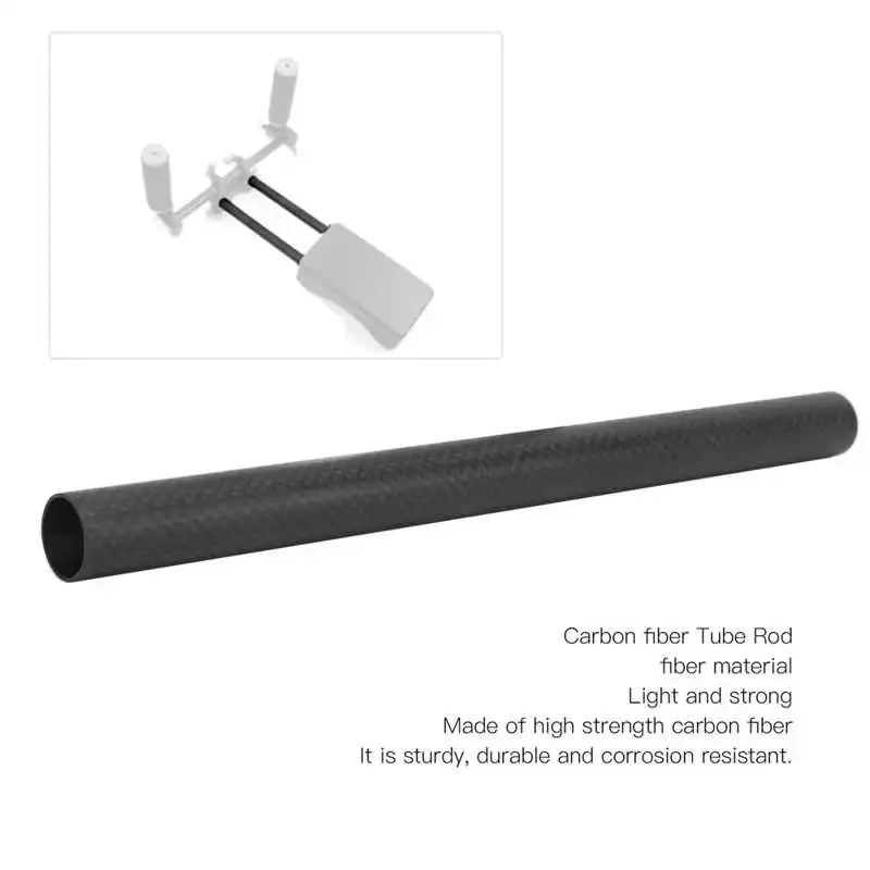 15cm 20cm 25cm 30cm 40cm Carbon Fiber Tube Rod for Dia 15mm Follow Focus Rig Cage Rod Rail System Tube for Camera Photo