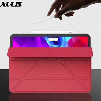 

For Apple iPad Pro 11 12.9 2020 Case, PU Leather Multi-Fold Auto Sleep/Wake Up Smart Cover For New iPad Pro 11 inch 2nd Gen Case