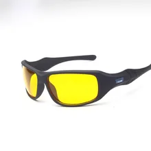 Спортивные солнцезащитные очки ночного видения HD для вождения, для женщин и мужчин, Антибликовые Защитные очки с желтыми линзами