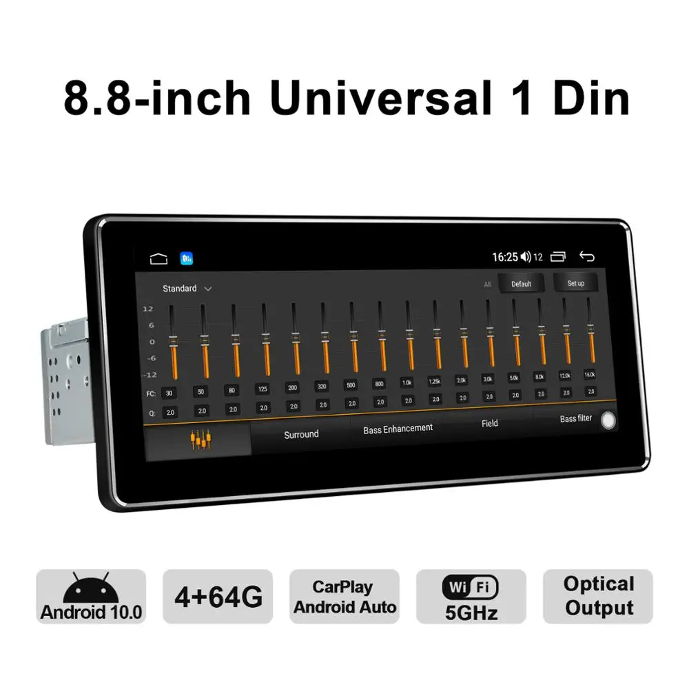 8 &quotAndroid 10 автомобильное радио Pantalla 1 Din 4 Гб 64 универсальное головное устройство