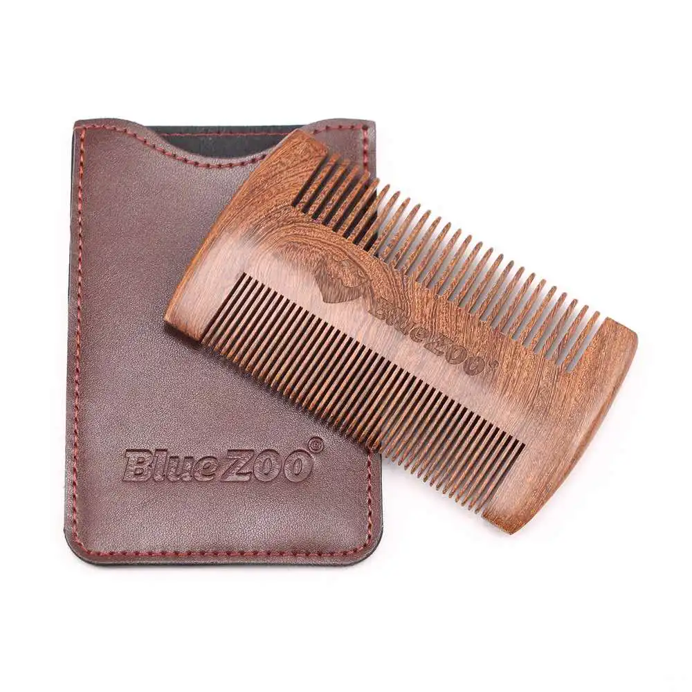 Beard Care Beard Shape Portable Comb Care Anti-static Black Gold Sandalwood Double-sided Beard Comb Two Colors Available Beard Care Beard Shape Portable Comb Care Anti-static Black Gold Sandalwood Double-sided Beard Comb Two Colors Available