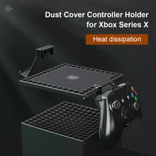 Osłona przeciwpyłowa dla serii Xbox X Host wielofunkcyjne rozpraszanie ciepła netto słuchawki Joystick do gier uchwyt akcesoria półki