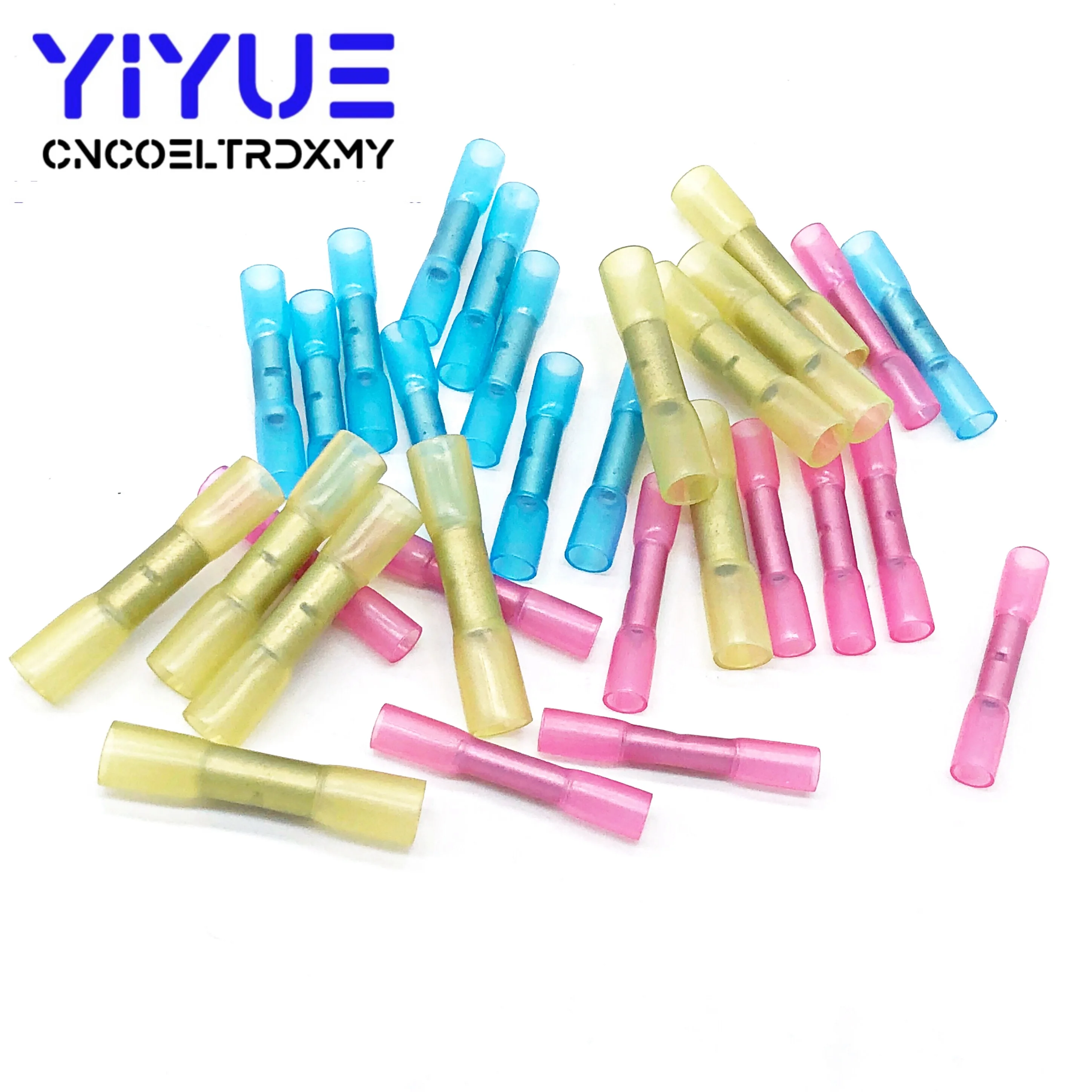 Термоусадочные стыковые клеммы изолированные соединители для электрических