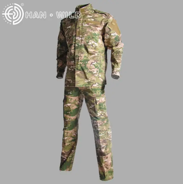 Тактический Ghillie костюм камуфляжная охотничья одежда рубашка+ брюки Мультикам военные армейские тренировочные костюмы страйкбол мужская одежда