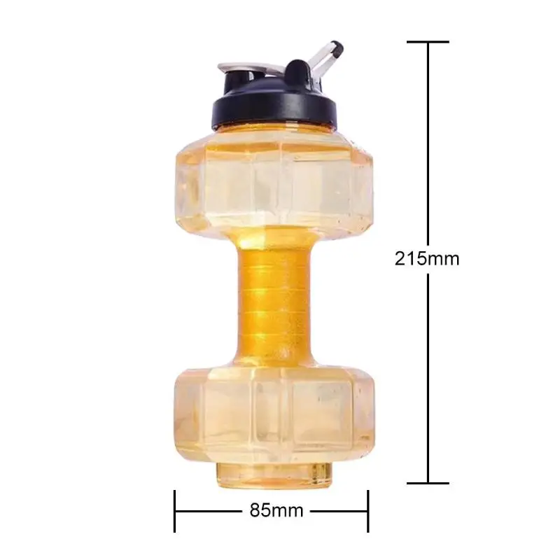 2.2L гантели в форме PP Открытый Фитнес тренировки Спортивная бутылка для воды