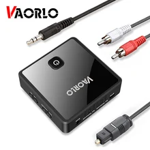 VAORLO Niedrigen Latenz Bluetooth 5,0 Audio Receiver Transmitter 3,5mm AUX Optische SPDIF Optica Stereo Jack Wireless Adapter Für TV