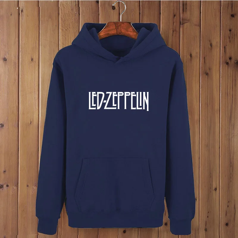 Модный светодиодный Свитшот Led Zeppelin одежда толстовка с капюшоном для мужчин осень зима хип хоп с капюшоном