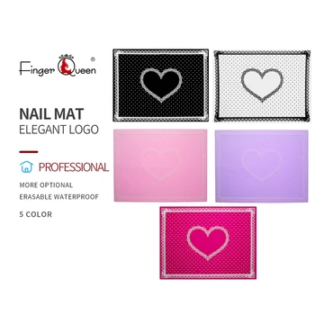 

1PCS Silicone Foldable Nail Art Table Mat Pad Cute Dot Lace Design Washable Beauty Care Salon Equipment Manicure ToolS