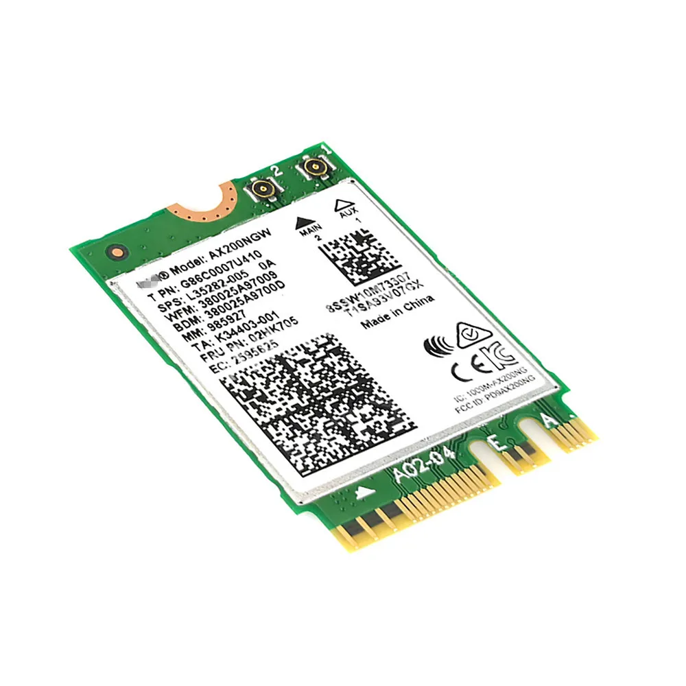WIFI6 Беспроводной NGFF M2 карты 160 МГц 2,4 Гбит/с для Intel 2974 Мбит/с 802.11AX/802.11AC AX200NGW2400M MU-MIMO Bluetooth 5,0