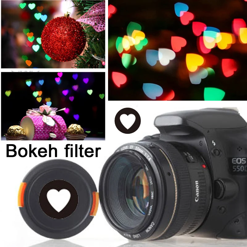 Bokeh Masters Kit Bokeh Effect Lens Cap Cover Filter for Artistic Romantic Night Scene Photography Canon Nikon Yongnuo Lenses