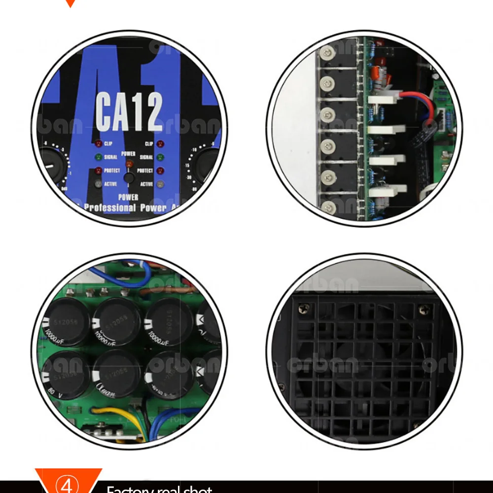 Высокомощный Профессиональный усилитель мощности CA12 чистый задний-класс 800 Вт аудио 3U усилитель мощности ktv stage