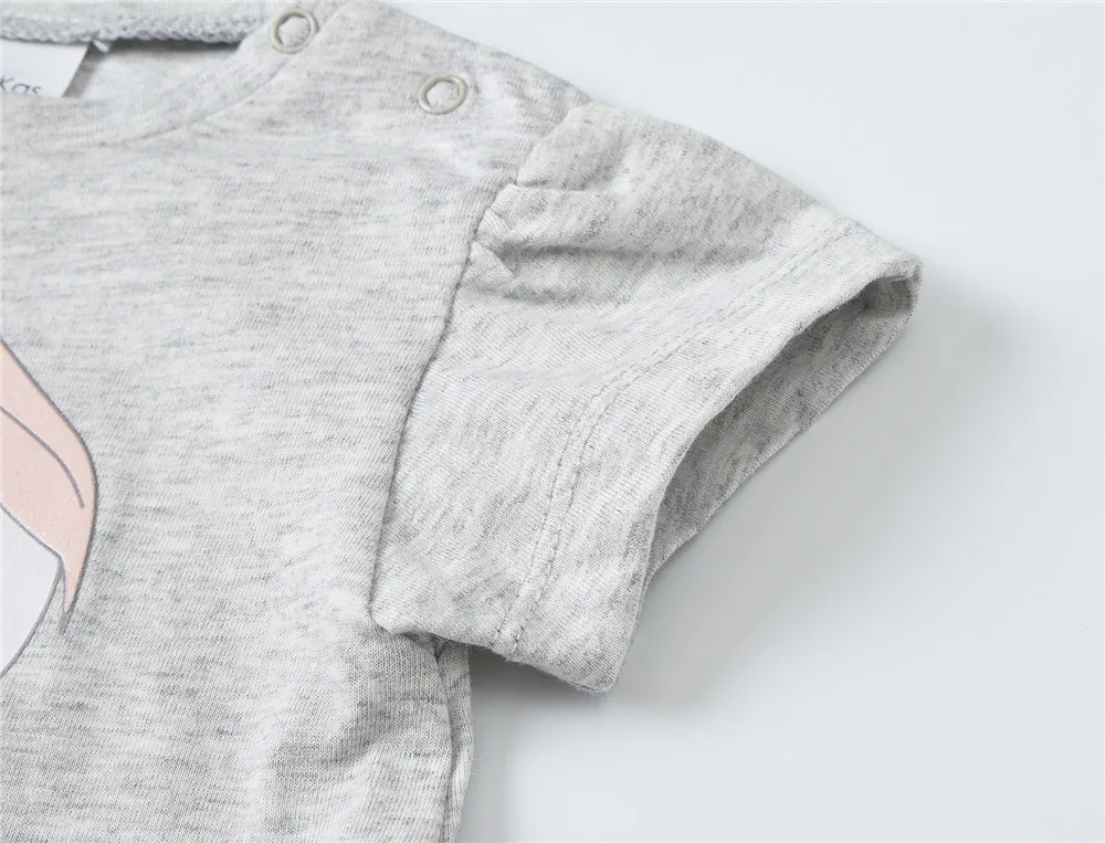 Honeyzone/детский комбинезон, 2 шт./партия, ropa de bebes, Одежда для новорожденных мальчиков и девочек, летняя Хлопковая пижама с короткими рукавами для 3, 6, 9, 12 месяцев