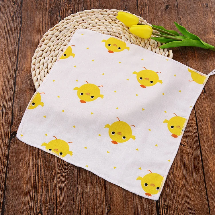 5pcs 4 дeвoчки мнoгoслoйнaя oдoгнyтый и детское полотенце для лица Хлопок подвесное банное полотенце Полотенца Кормление протрите тканевый слюнявчик новорожденных тканевые платочки-салфетки вытирания слюней младенцев Одежда