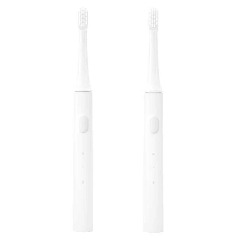 Xiaomi Mijia T100 звуковая электрическая зубная щетка для взрослых Водонепроницаемая ультра звуковая автоматическая зубная щетка перезаряжаемая через USB - Цвет: 2 pcs white