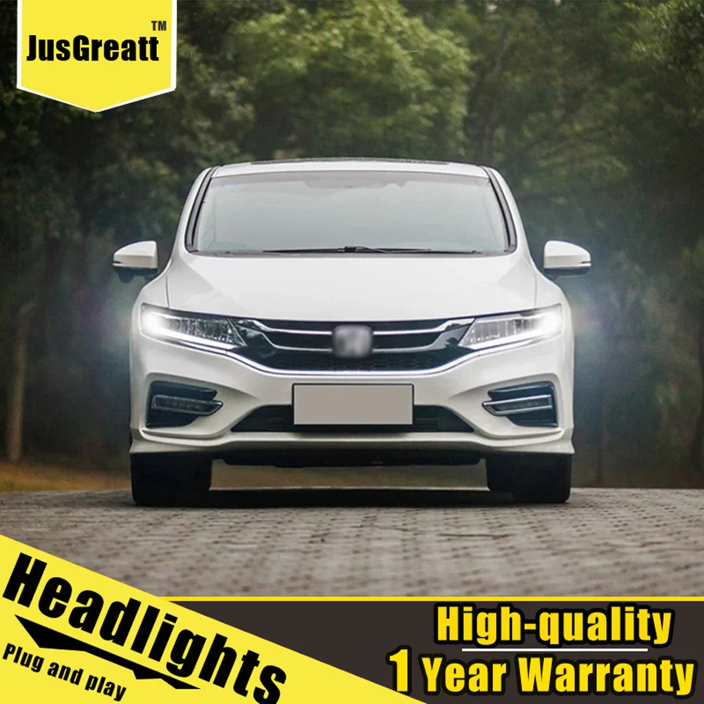 Пара для Honda Jade головной светильник s 2013 Jade светодиодный головной фонарь все светодиодный светильник источник дневные ходовые огни динамический поворот