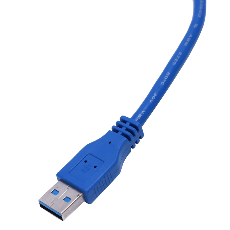 Горячая 50 см 2" передачи данных USB 3,0 A мужчин и женщин удлинитель синий