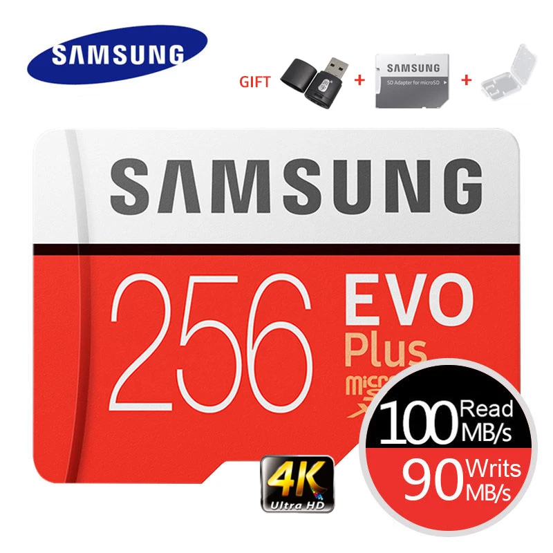 Memory-Card 128G UHS-I Evo-Plus SAMSUNG Ultra Class10 Flash Trans 256GB 64GB C10 HD 4K