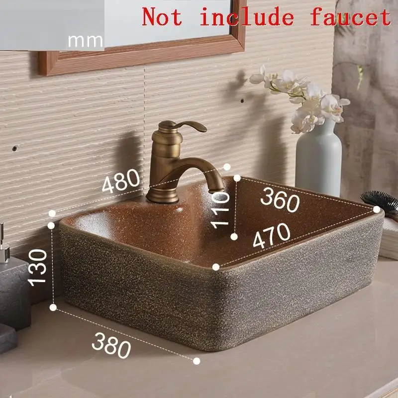 Lavabo De Fregadero чаша Куба Para Waschtisch Umywalka Nablatowa Lavatorio Bassin ванная раковина Pia Banheiro умывальник - Цвет: Number 8