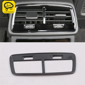 

CARMANGO For Audi A6 C8 2019 Car Styling Rear Seat A/C Air Outlet Vent Panel Cover Trim Frame Sticker Interior Accessories