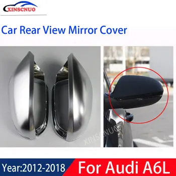

XINSCNUO Car Rear View Mirror Cover 1 Pair For Audi A6L 2012 2013 2014 2015 2016 2017 2018 Mirror Covers Caps Replacement