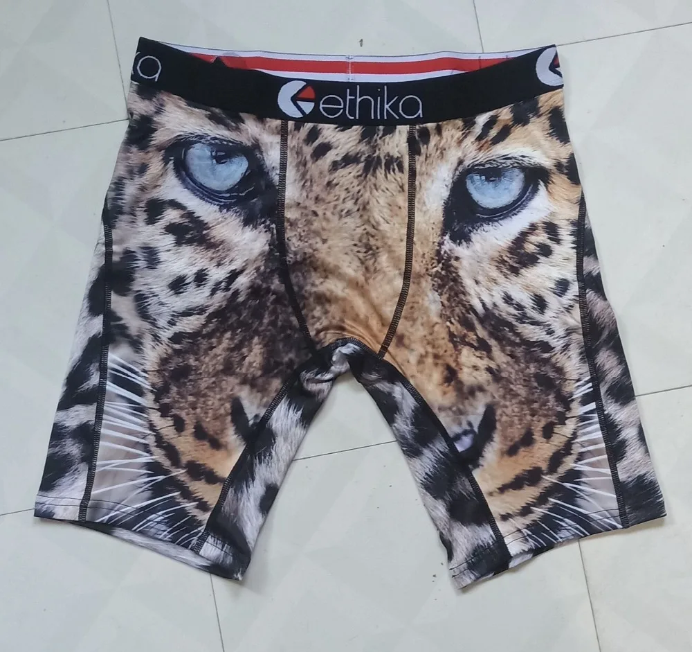 Аниме Длинные боксеры мужские спортивные Ethika Мужское нижнее белье боксеры джентльменские длинные ноги шорты быстросохнущие трусы мужские