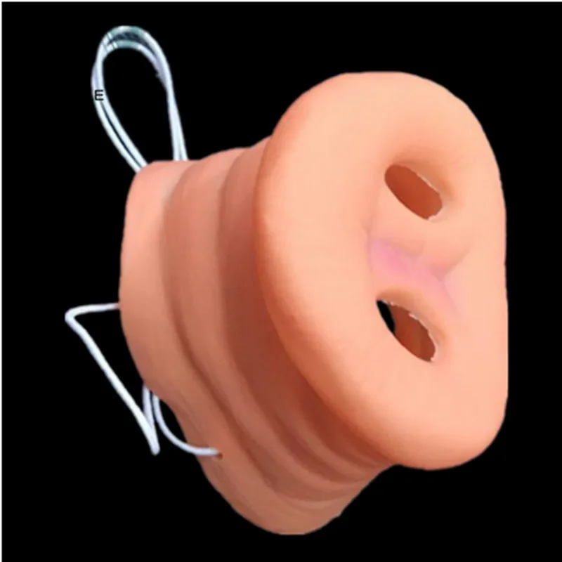 

Pig Eight Rings Nose Mask Halloween Cosplay Party Makeup Props Pig Nose
