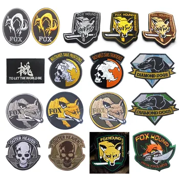 

Metal Gear Solid Foxhound Emblem Patch Fox Hound Uniform Patch Badge Militaria Fox Hound Special Force Group Patches