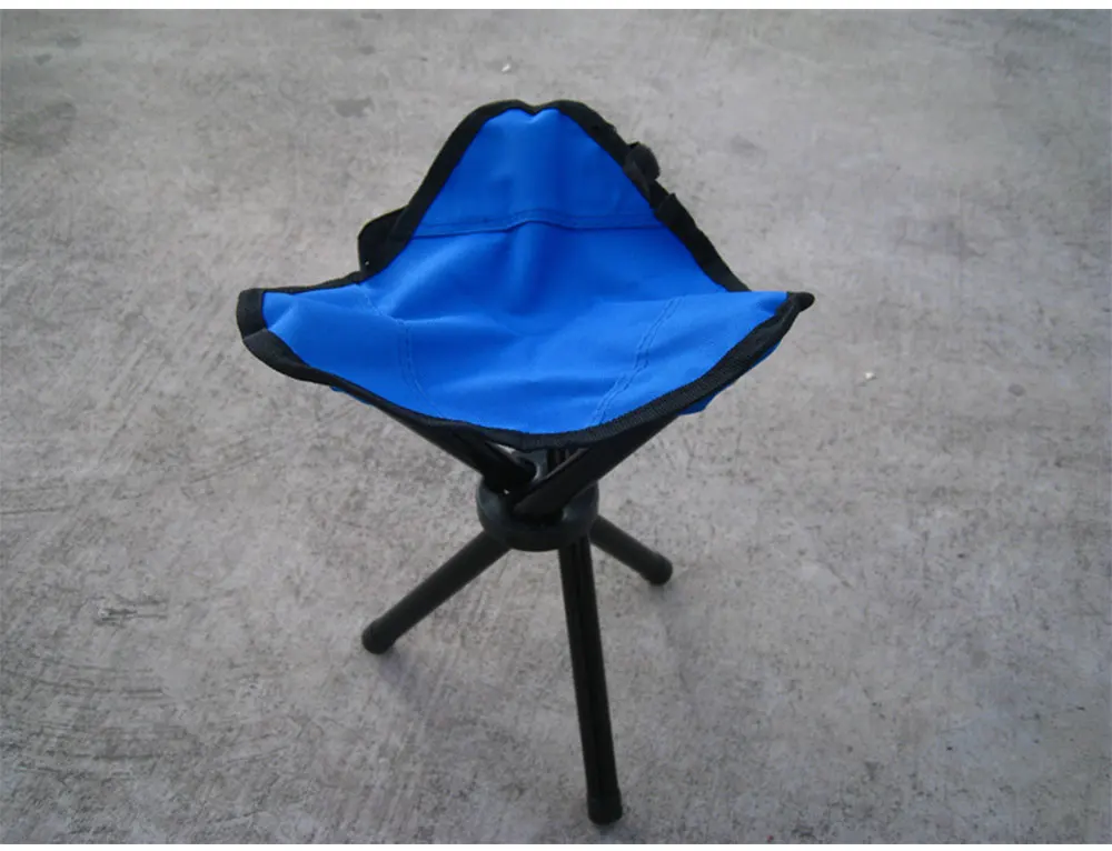 Outdoor Portable Camping Furnishings Fishing Chair Three Feet Beach Chair Foldable Tripod Stool Chair Garden Picnic Chair Small