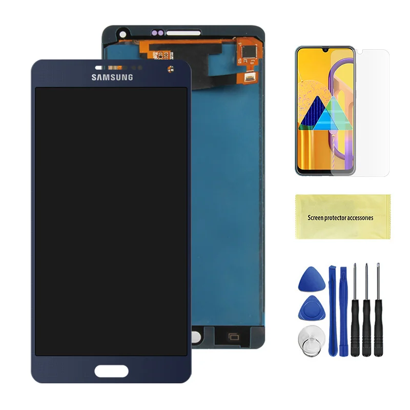 TFT Black A7 Дисплей для samsung Galaxy A7 A700 A7000 A700H A700F A700FD A700S A700K ЖК-дисплей Дисплей кодирующий преобразователь сенсорного экрана в сборе - Цвет: TFT Black