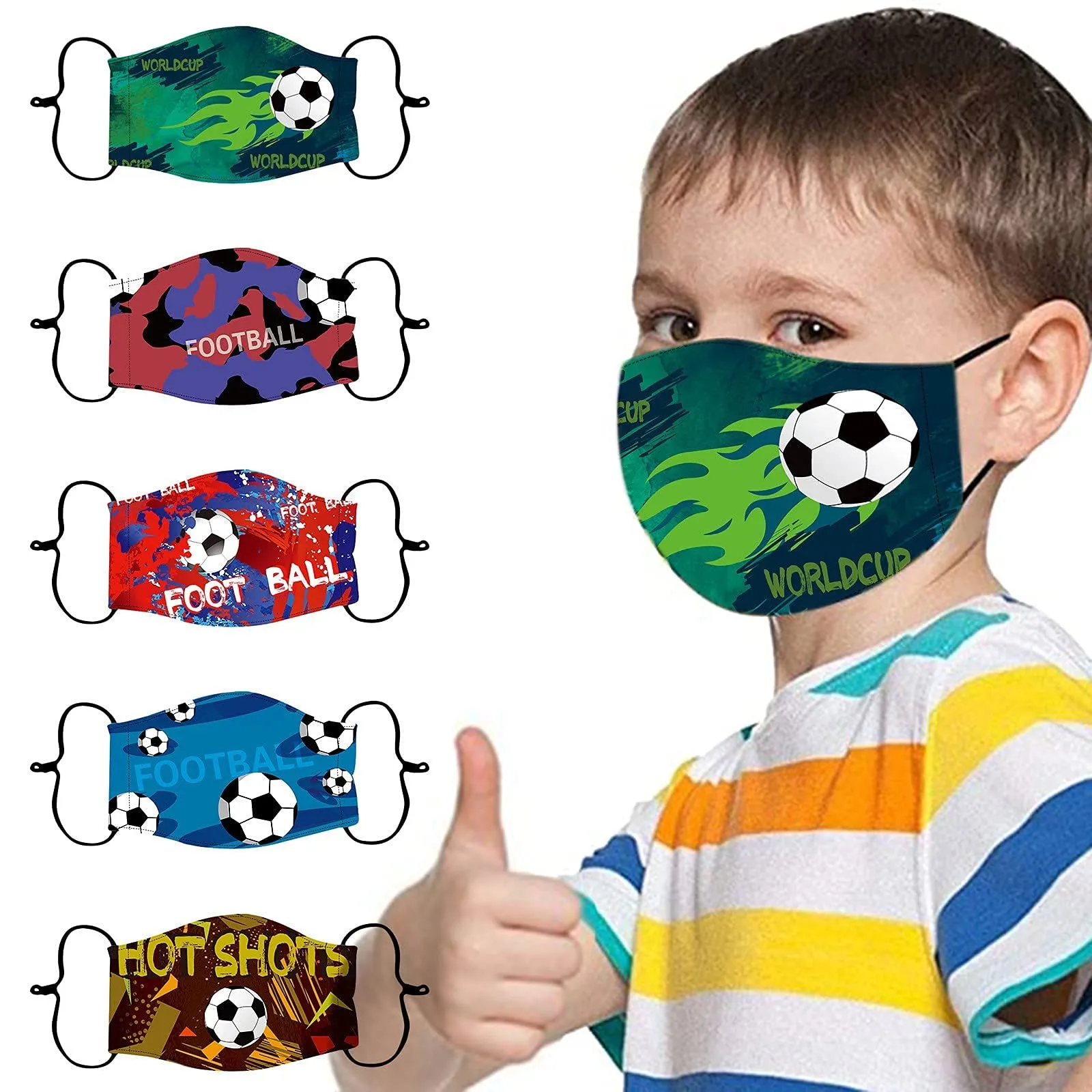 Adjustable Anonymous Mask For Children Printed Reusable Mouth Face Masks Cubrebocas Para Niños Washable Halloween Cosplay Masque |