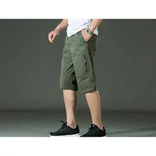 Для мужчин s военные карго шорты Фирменная Новинка армейская камуфляжная тактические шорты Для мужчин свободный работы Повседневное Короткие штаны размера плюс 10,21