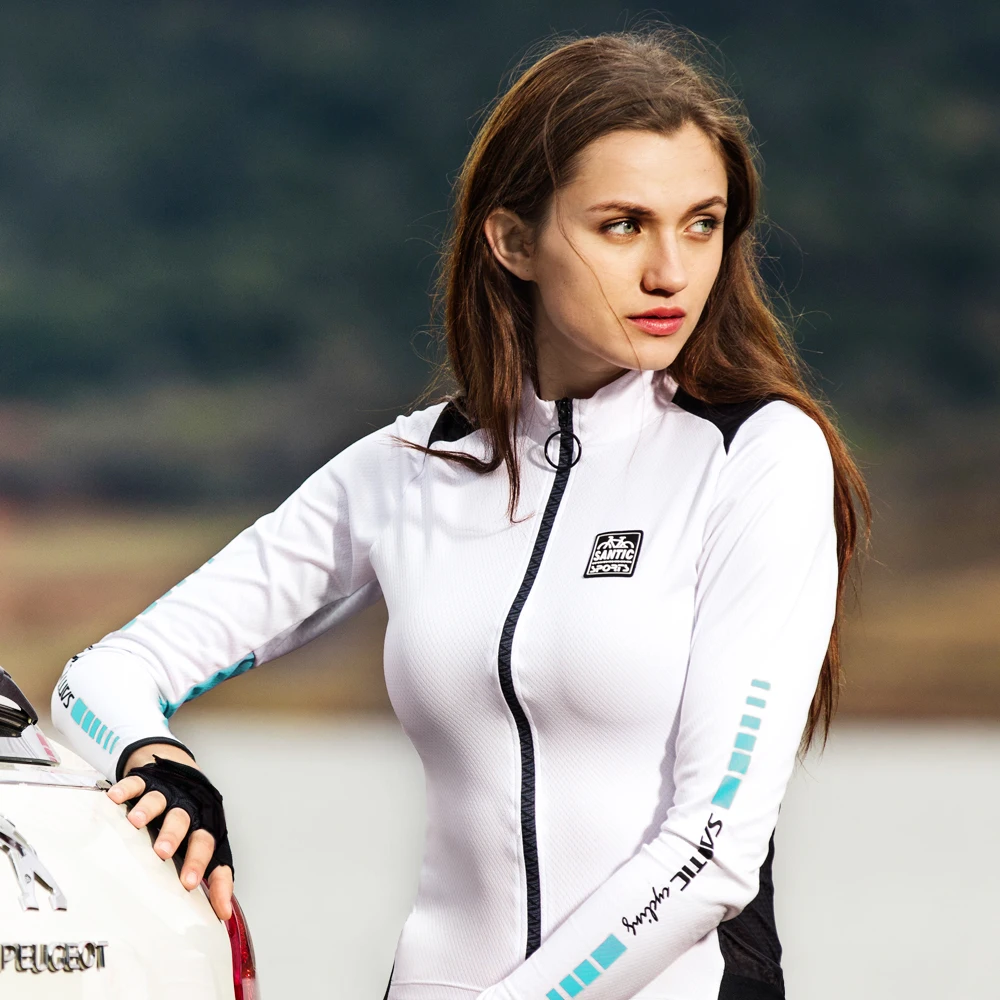 Santic Women Long Sleeve Cycling Jersey 