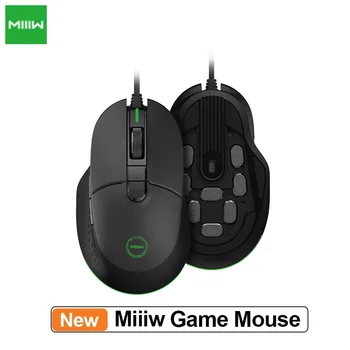 

Miiiw 700G USB Wired Gaming Mouse 6 Programmable Buttons 7200DPI Colorful RGB Backlit Computer Gamer Gaming Mouse