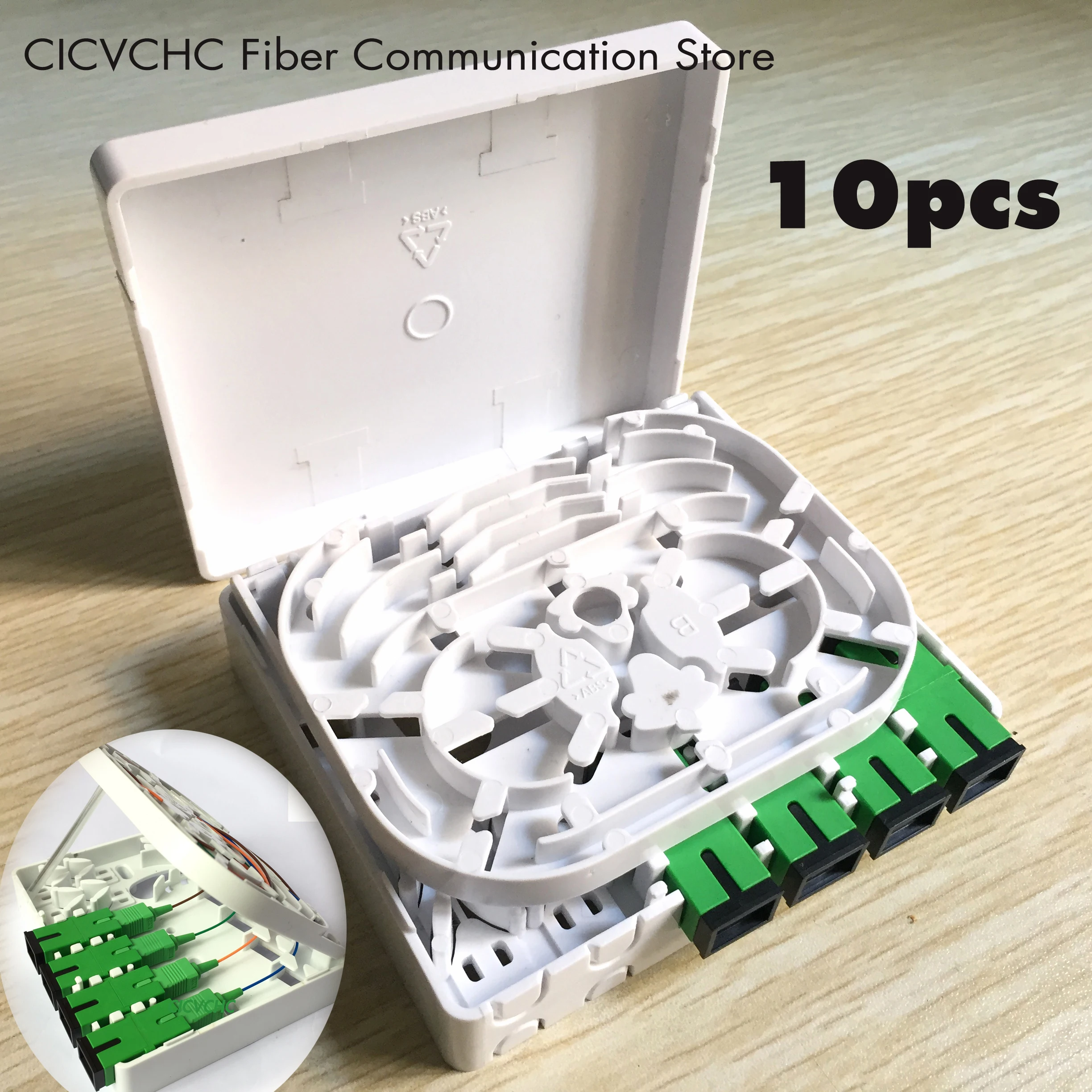 10 шт. 4 ядра Клеммная коробка/FTTH ODN|Оптоволоконное оборудование| |