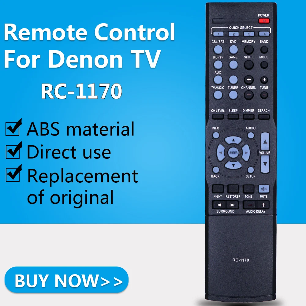 Пульт дистанционного управления Управление RC 1170 для Denon AV 1156 1157 1180 1183 AVR 1513 DHT