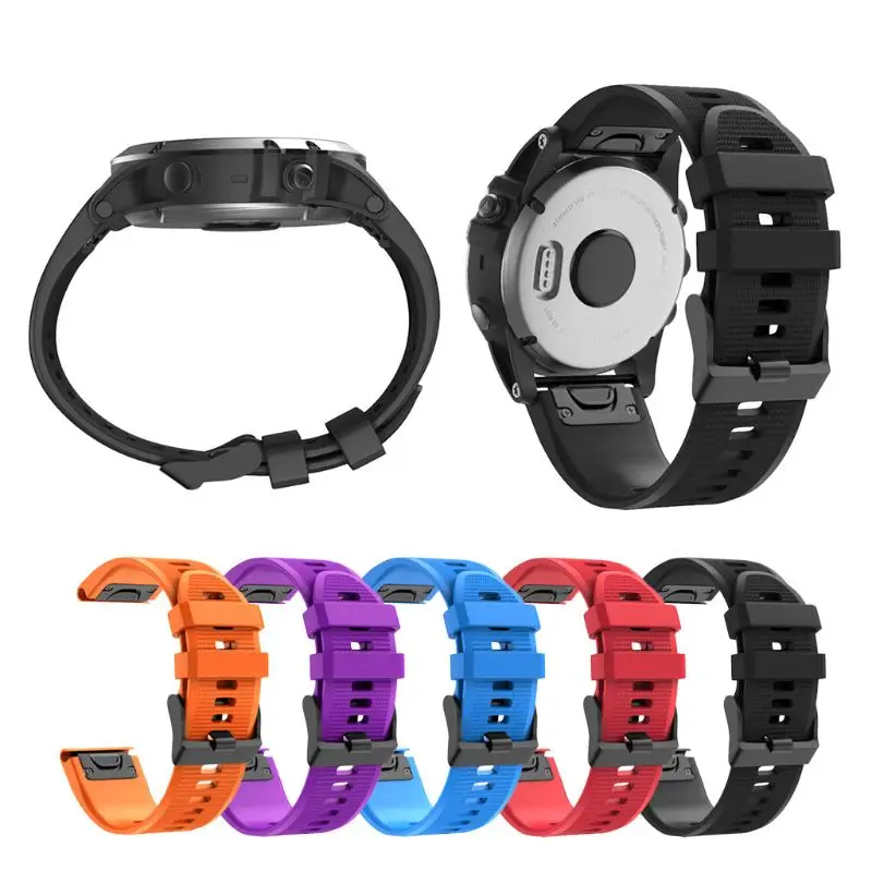 Soft Silicone Watchband Wrist Strap for Garmin Fenix 6/5/Forerunner935/945 Watch for smart watch